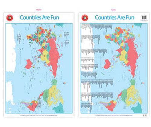 Countries Are Fun Poster - Modern Teaching Aids NZ