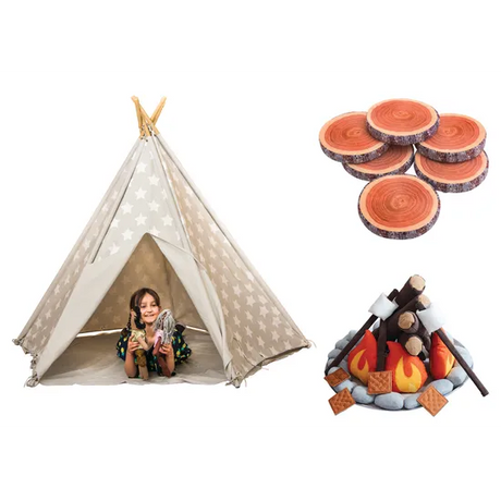 Teepee & Campfire Play Set - Modern Teaching Aids NZ