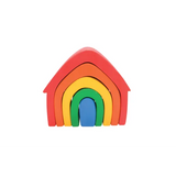 Rainbow Wooden Nesting Blocks - 27 pieces - Modern Teaching Aids NZ
