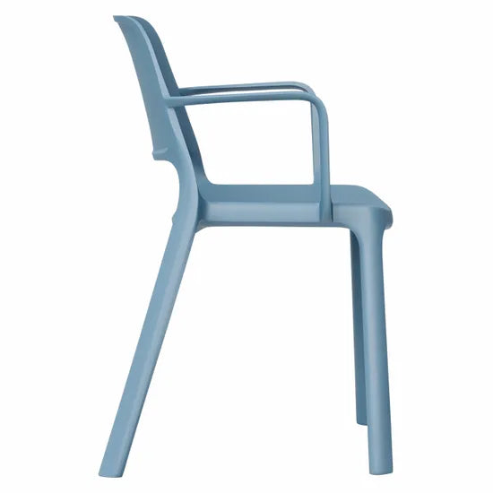 Ergerite Stackable Visitor Chair with Armrests - Blue