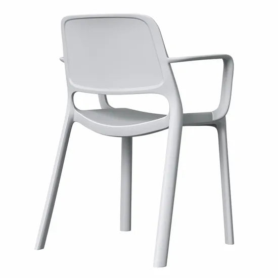 Ergerite Stackable Visitor Chair with Armrests - Grey