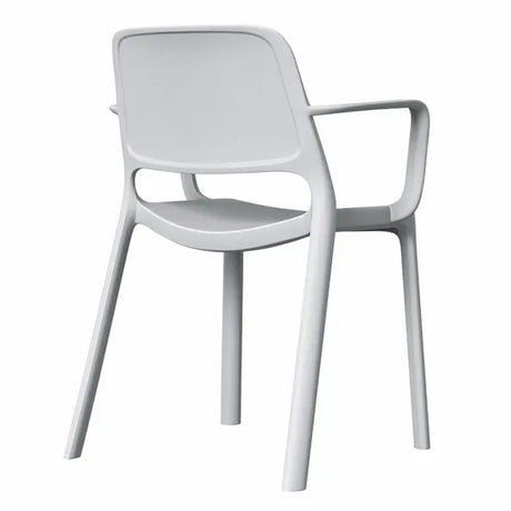 Ergerite Stackable Visitor Chair with Armrests - Grey