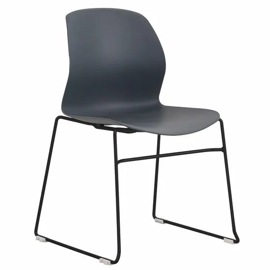 Ergerite Stackable Sled Chair - Grey