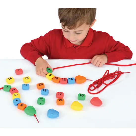 1-20 Lacing Snakes - Modern Teaching Aids NZ