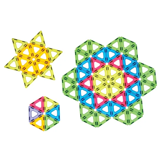 Magnetic Polydron Translucent - Set of 96