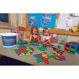 Magnetic Polydron - Basic Shapes Set - 108 pieces - Modern Teaching Aids NZ