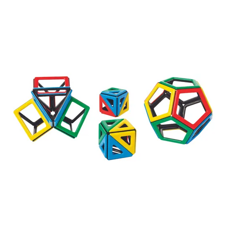 Polydron Magnetic Geometric Shapes Set - 48 Pieces - Modern Teaching Aids NZ