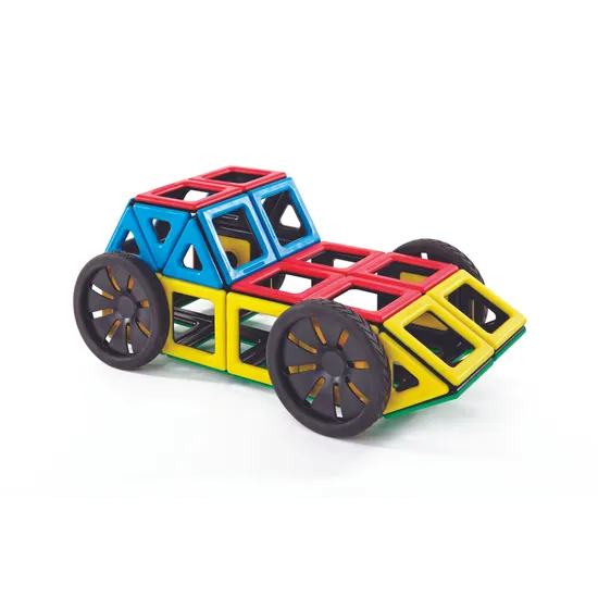 Polydron Magnetic Wheels Add-On Set - Engineering Extension - Modern Teaching Aids NZ