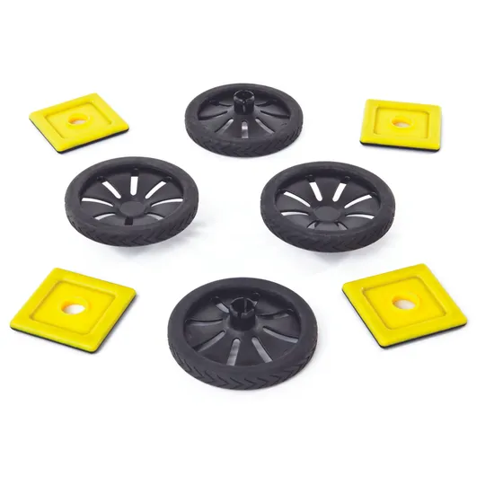 Polydron Magnetic Wheels Add-On Set - Engineering Extension - Modern Teaching Aids NZ