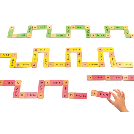 Wooden Multiplication Dominoes - Modern Teaching Aids NZ