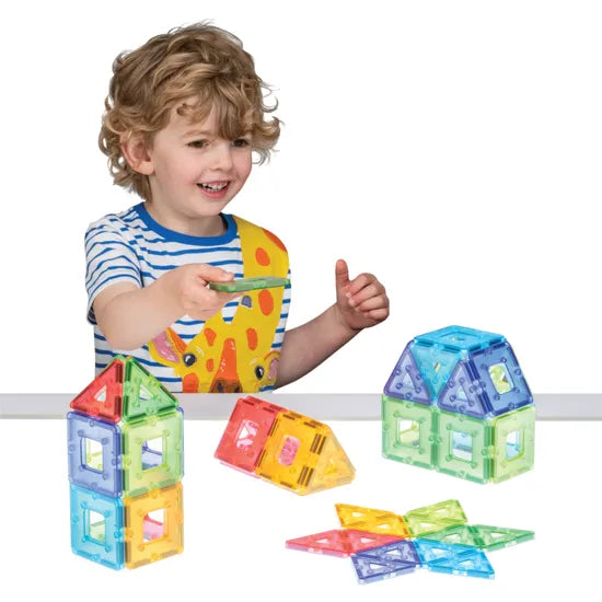 Polydron Kindermag Translucent Set of 24 - Modern Teaching Aids NZ