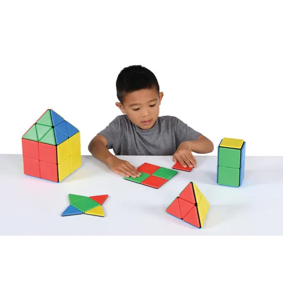 Solid Magnetic Polydron - 144pc - Modern Teaching Aids NZ