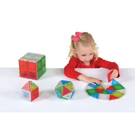Translucent Solid Magnetic Polydron - 24pc - Modern Teaching Aids NZ