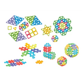 Magnetic Polydron - Transparent Construction Kit - 166  Pieces