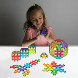 Magnetic Polydron - Transparent Construction Kit - 166  Pieces