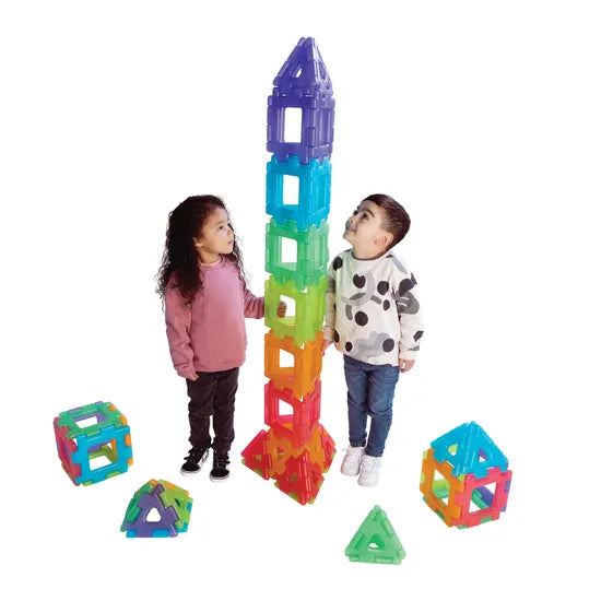Translucent Giant Polydron Set of 60 - Modern Teaching Aids NZ