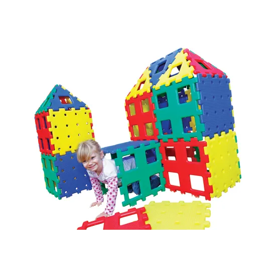 Polydron XL - Bright Colours - 36 pieces - Modern Teaching Aids NZ