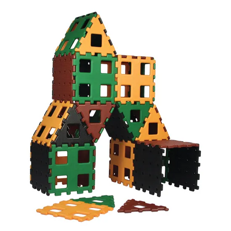 Polydron XL - Natural Colours - 36 pieces - Modern Teaching Aids NZ