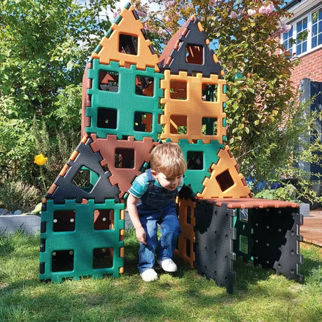 Polydron XL - Natural Colours - 36 pieces - Modern Teaching Aids NZ