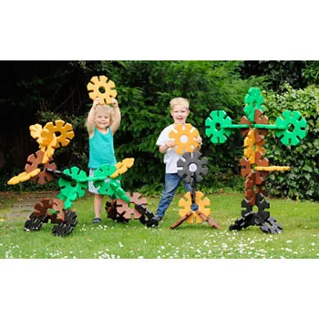 Polydron Giant Octoplay Natural Tones - 40pc - Modern Teaching Aids NZ