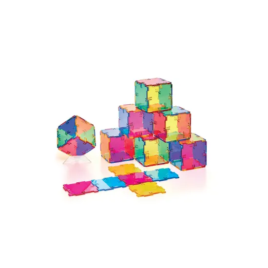CMY Crystal Polydron Set 48 Pieces - Modern Teaching Aids NZ