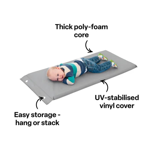 MTA Spaces - Sleeping Peg Mat - 5cm thick - Grey - Modern Teaching Aids NZ